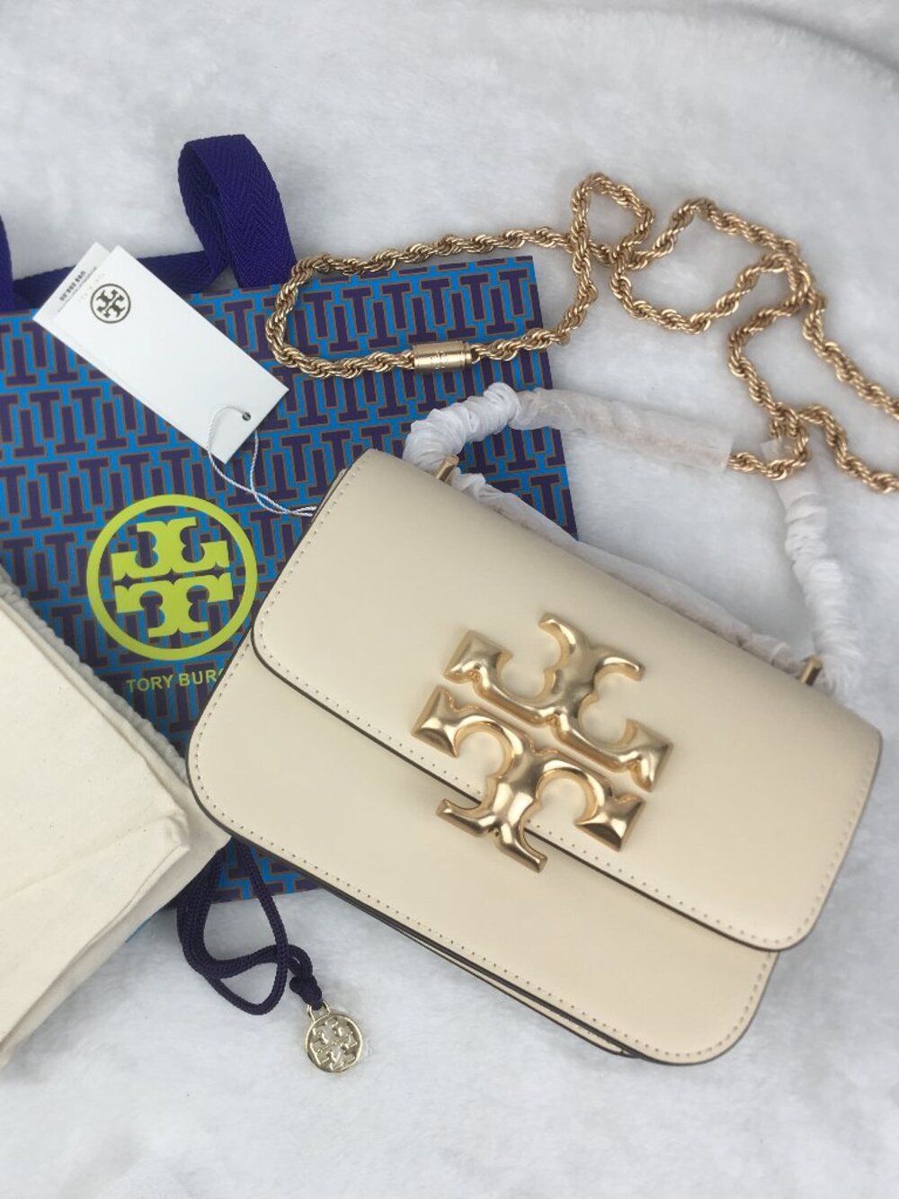 NWT Tory Burch SMALL ELEANOR BAG  Cream